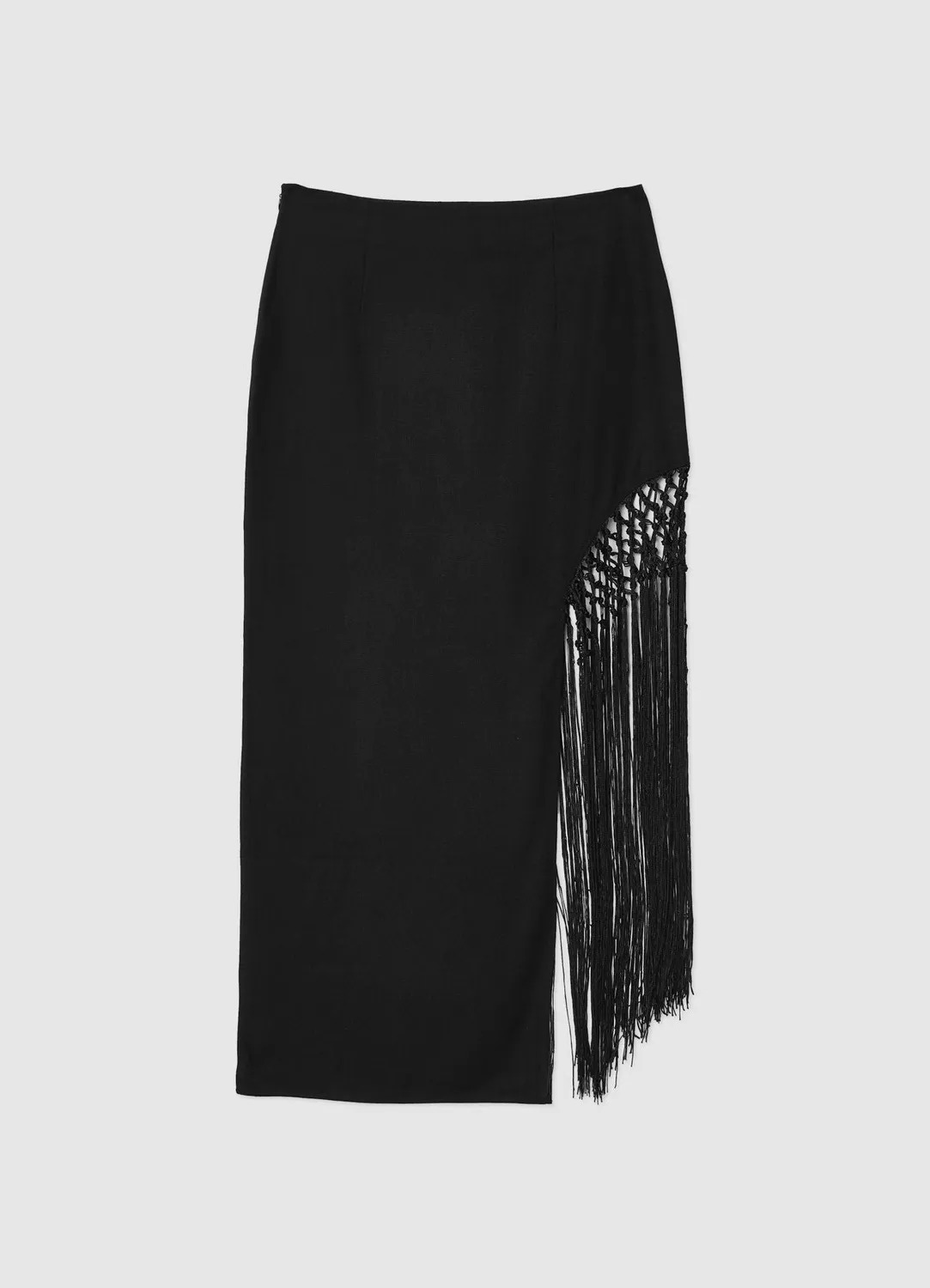 Calliope jupe longue fente franges femme