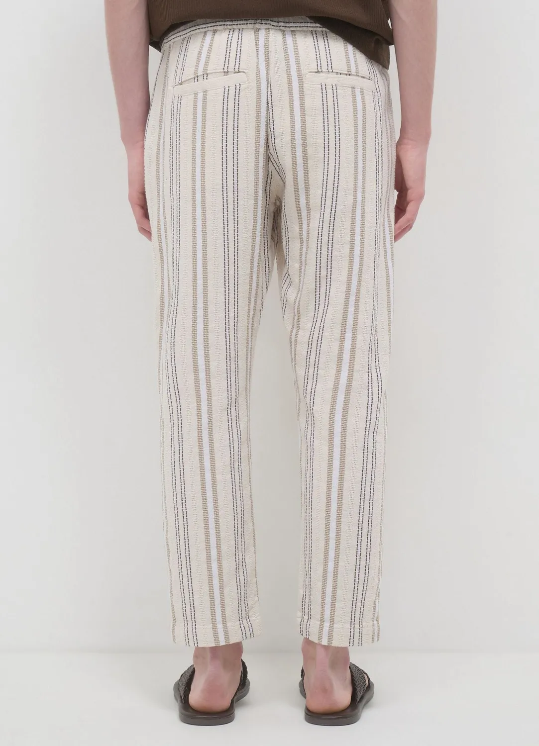Calliope jogger homme rayures coton regular