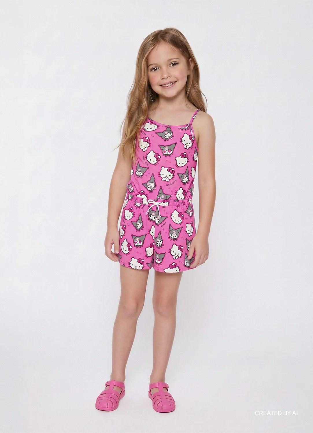 Calliope combishort Hello Kitty Kuromi fille