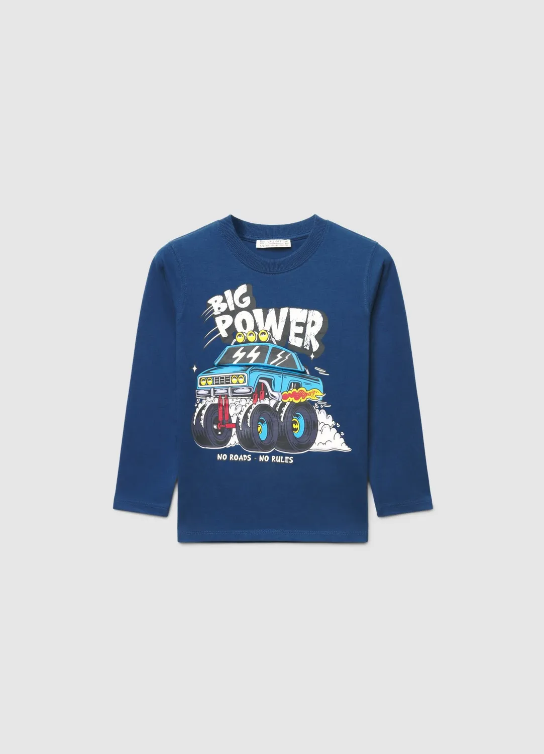 Calliope T-Shirt Monster Truck Manches Longues Garçon 7-8 Ans