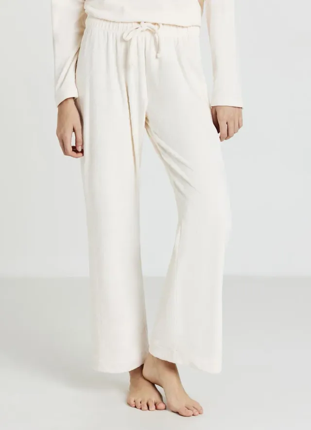 Calliope pantalon pyjama femme pied-de-poule élastique