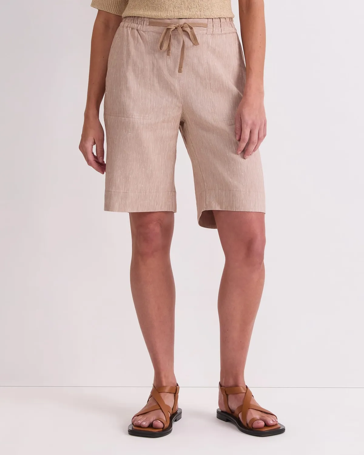 Sportscraft Rosa short lin taille élastique femme