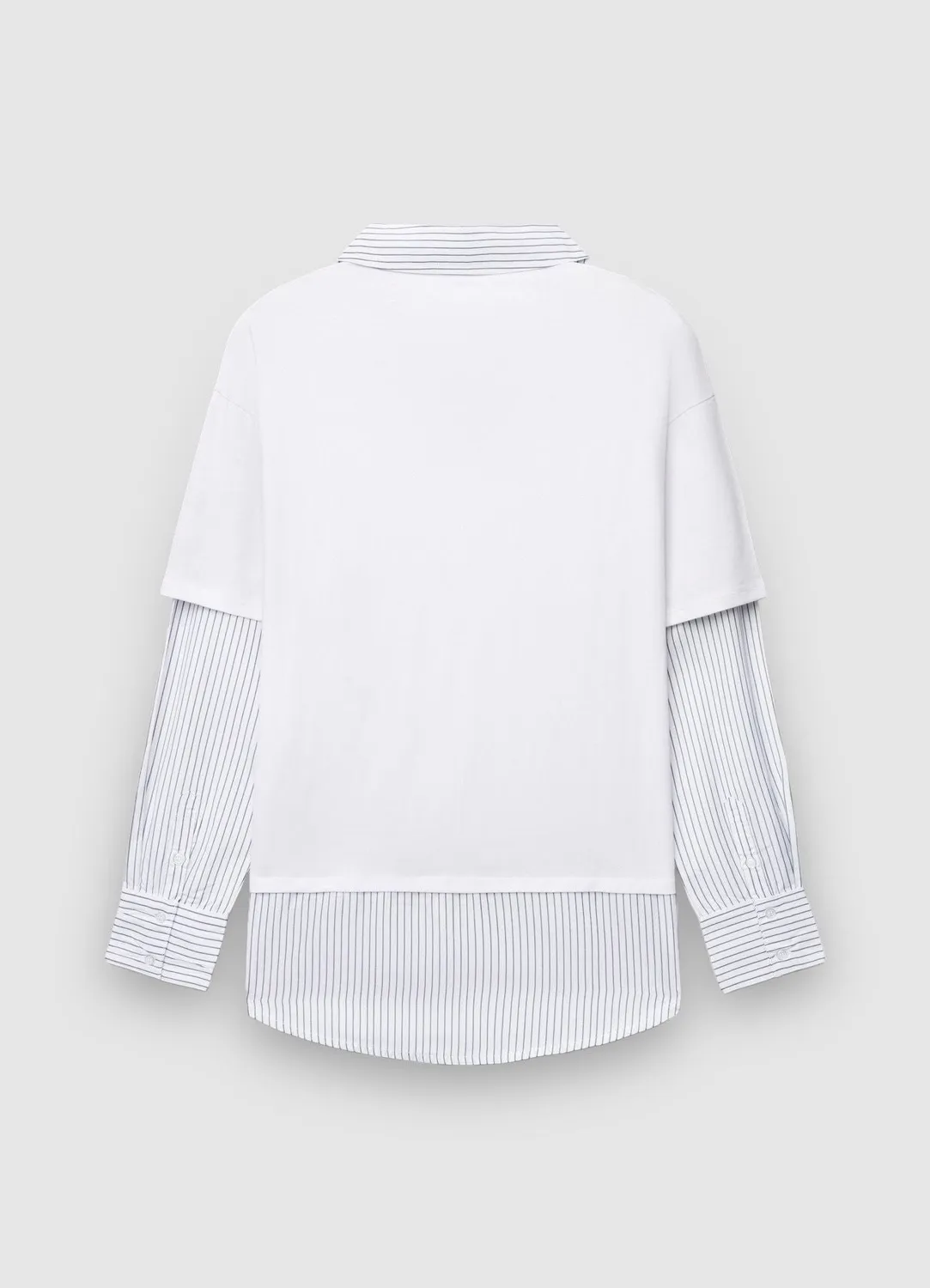 Calliope T-shirt col chemise femme S rayé