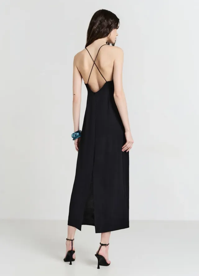 Calliope Atelier Robe Longue Châle Fendue Femme