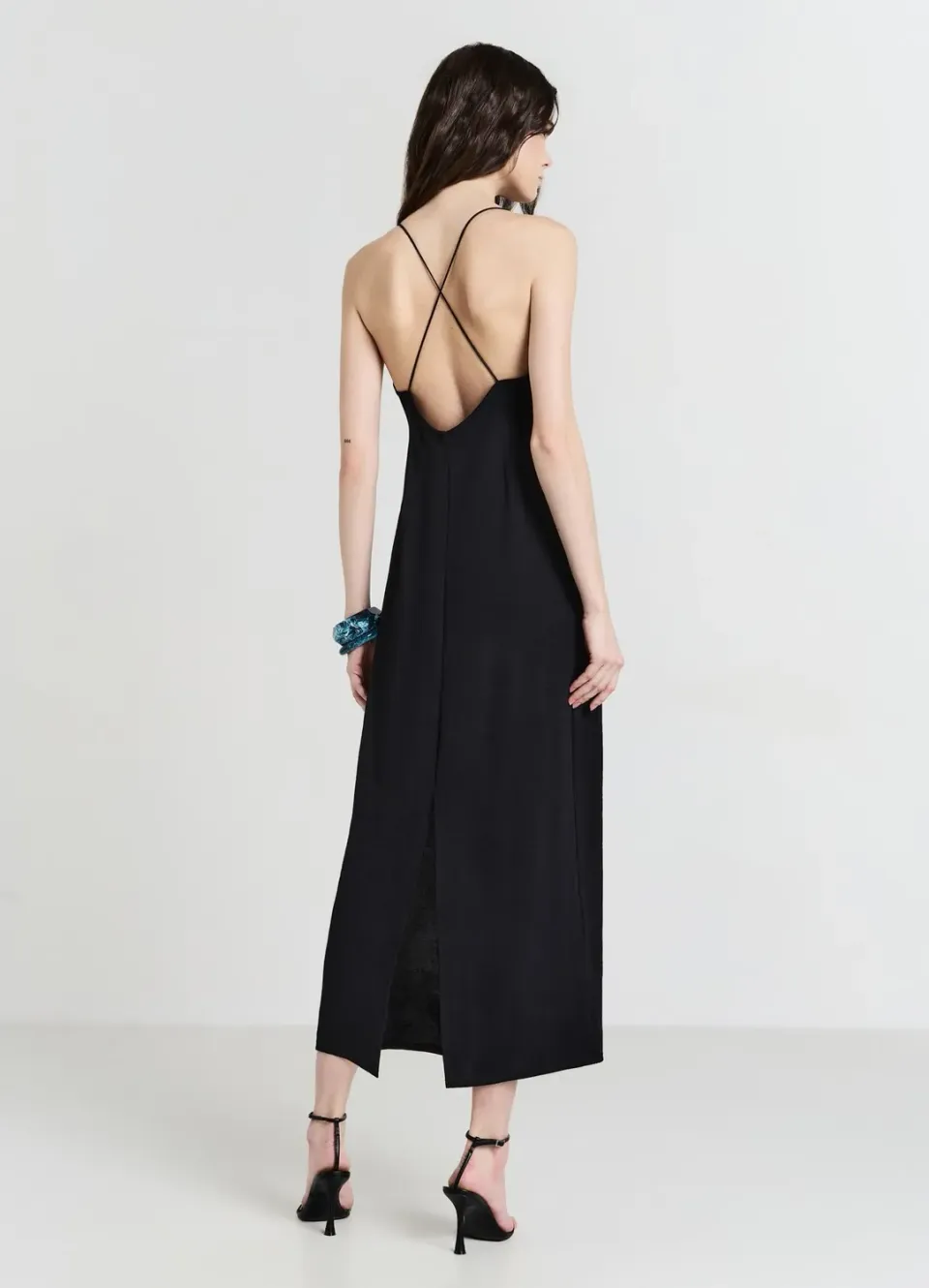 Calliope Atelier Robe Longue Châle Fendue Femme