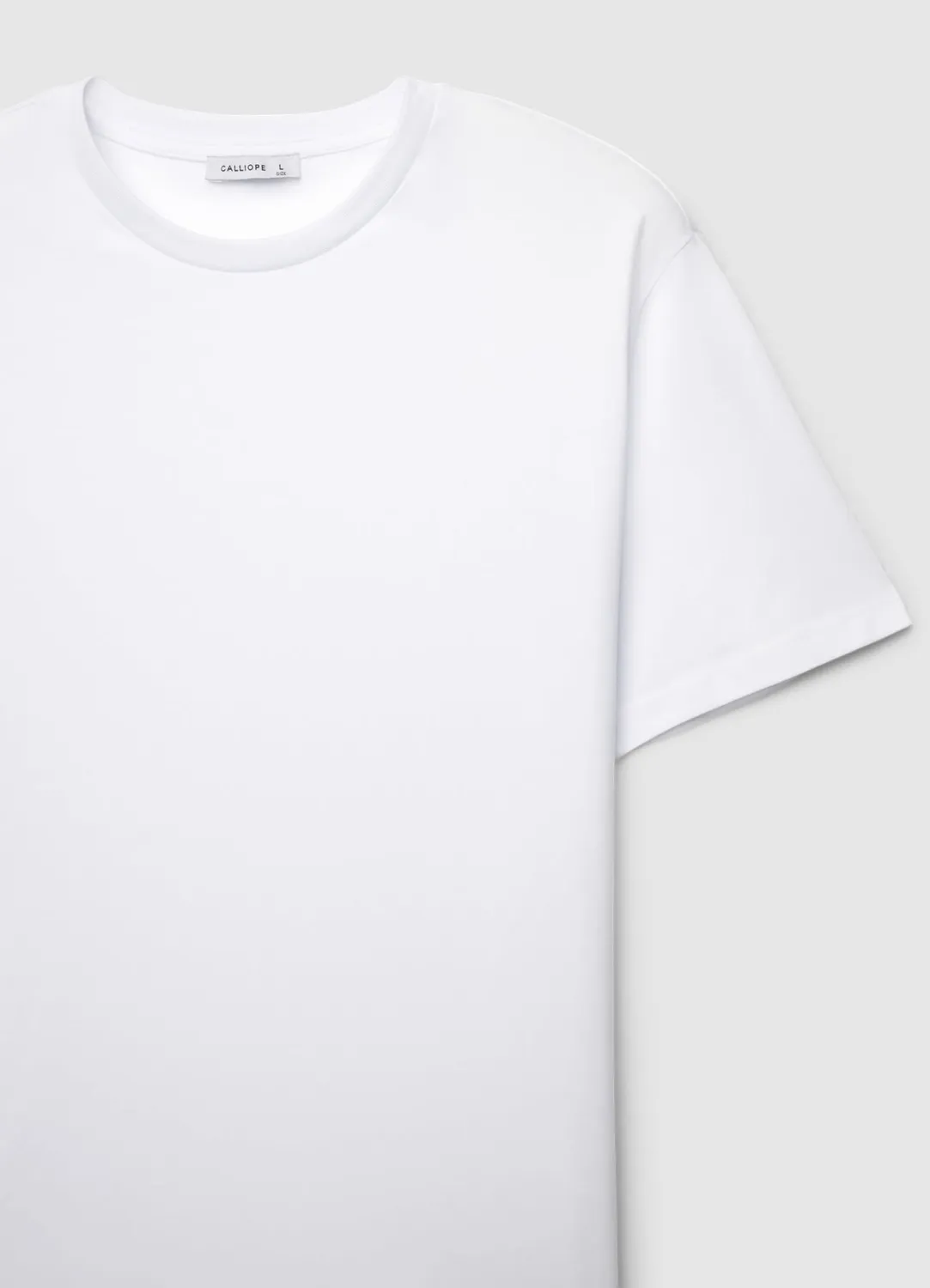 Calliope T-shirt homme col rond uni coupe regular