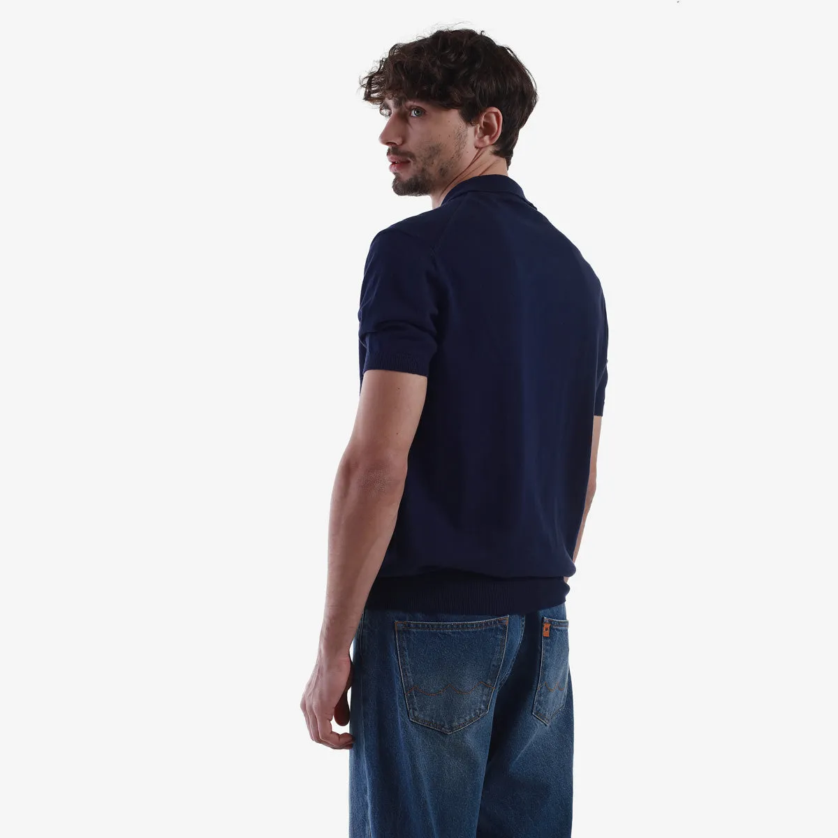 Robe di Kappa Valon polo bleu unisexe coton