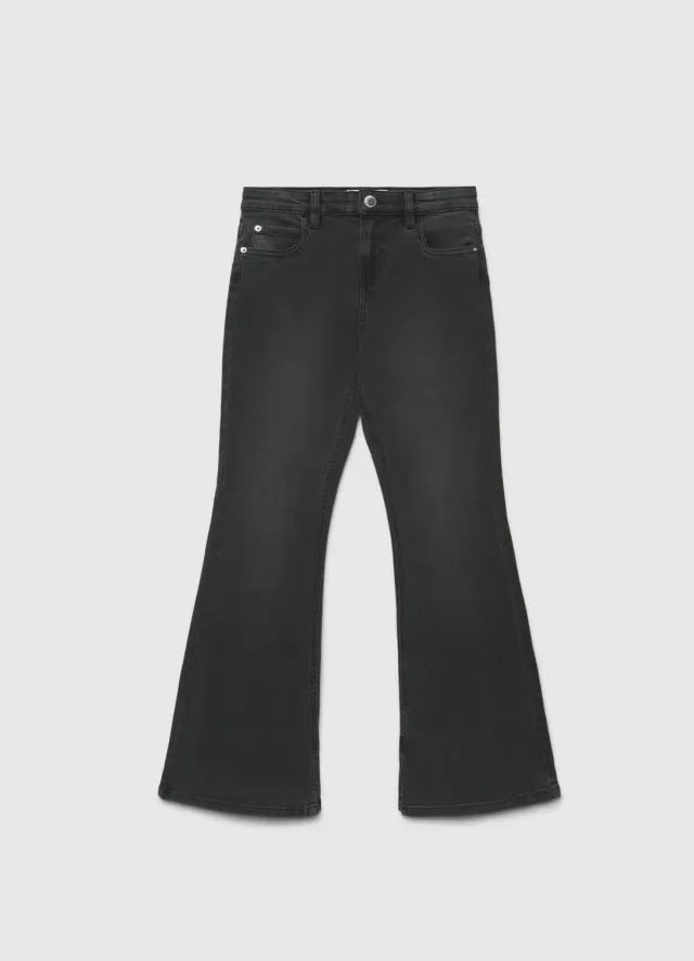 Calliope jean flare fille patte d'éléphant uni