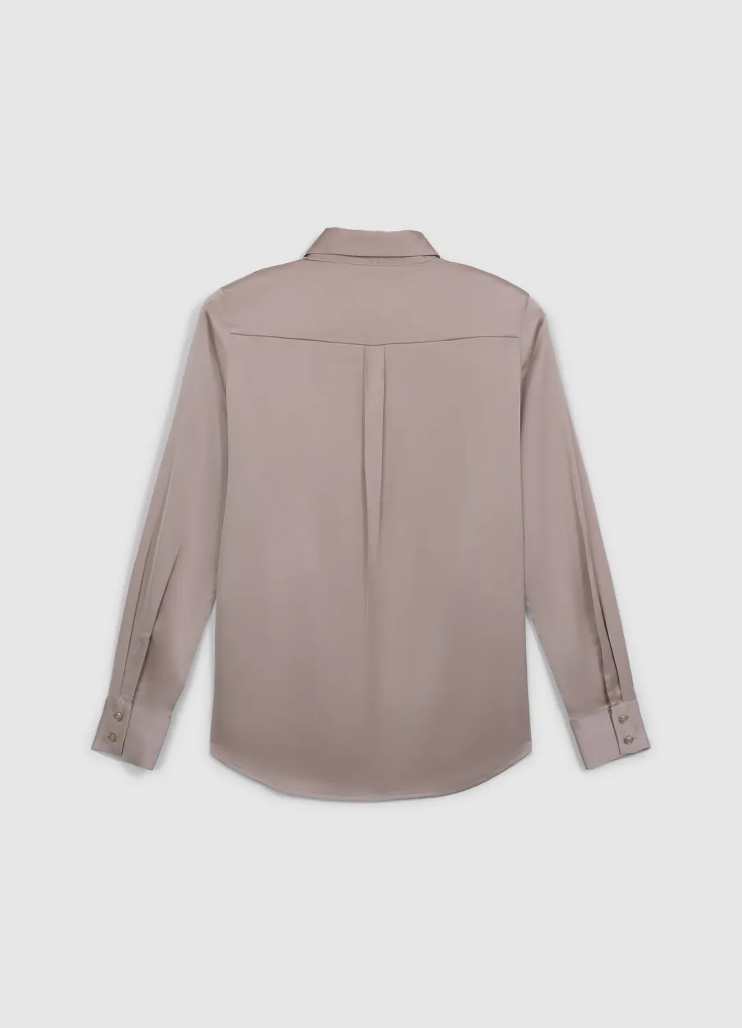 Calliope chemise satinée femme manches longues unie
