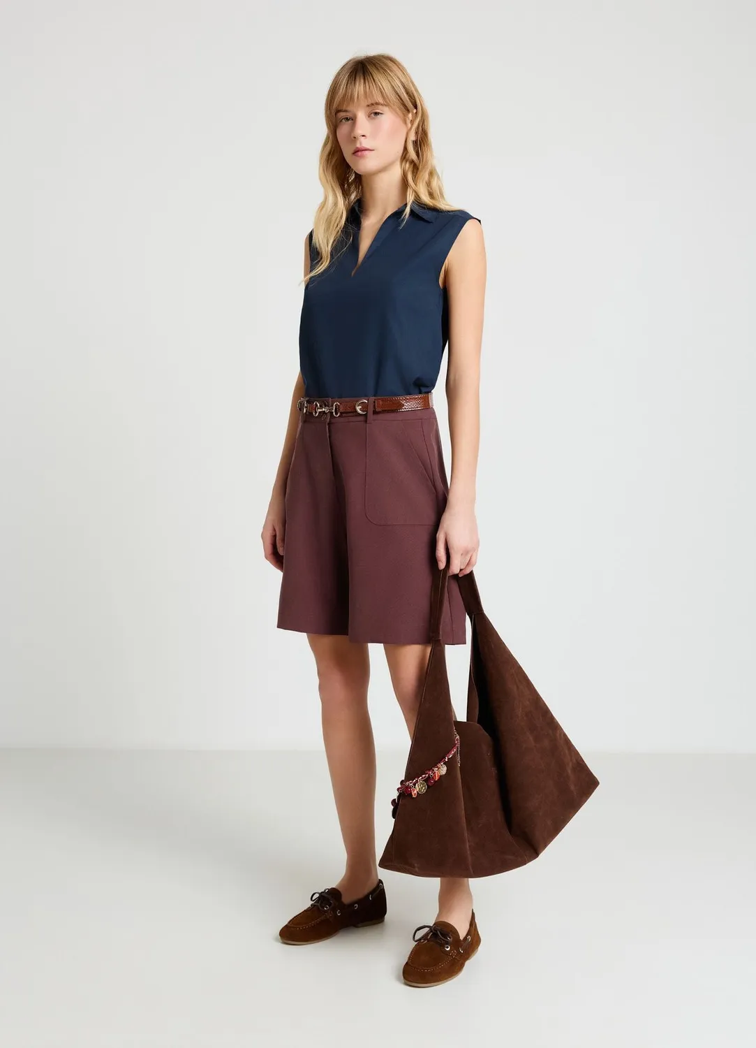 Calliope bermuda poches plaquées short femme