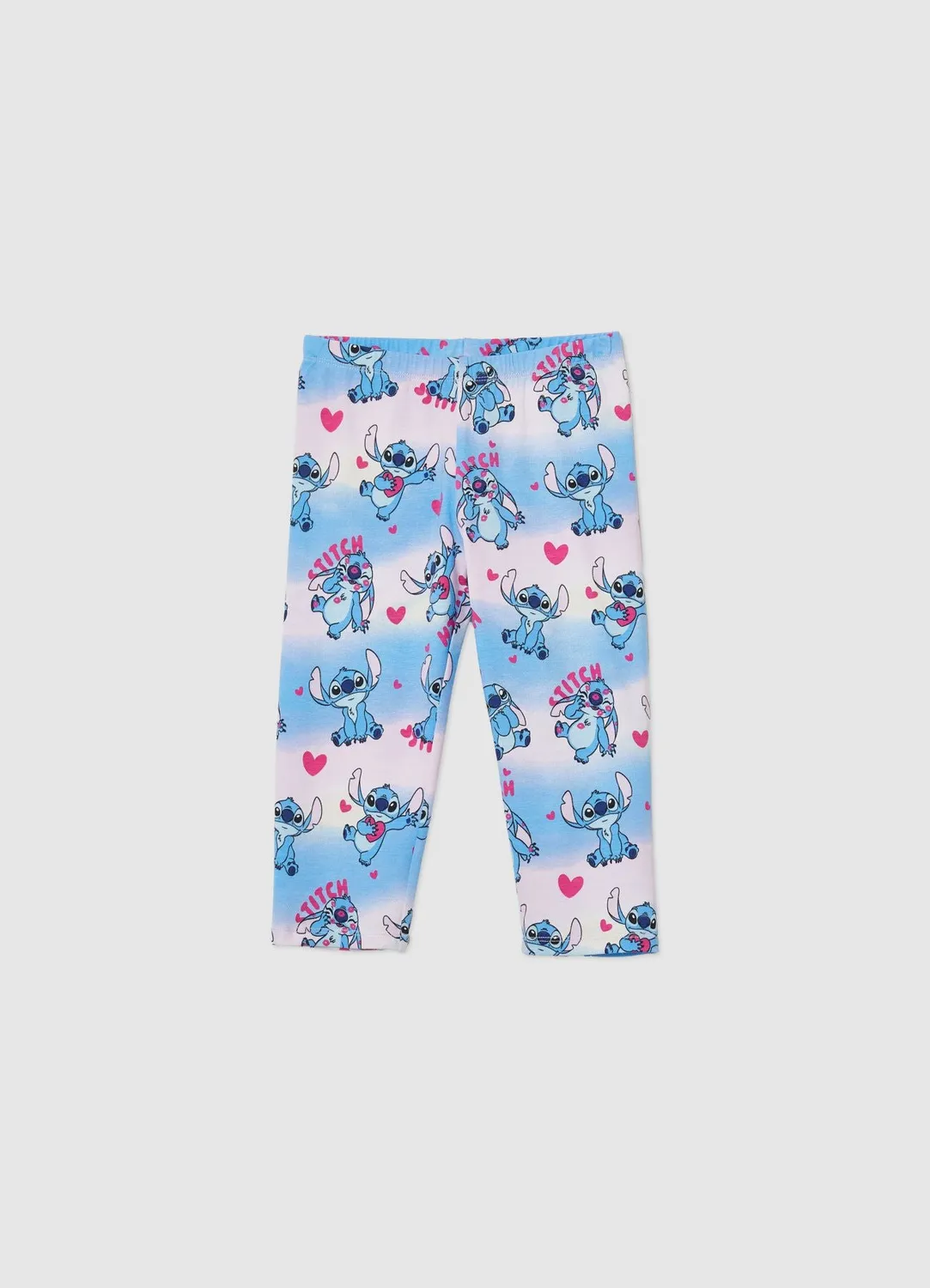 Calliope leggings fille coton imprimé Stitch