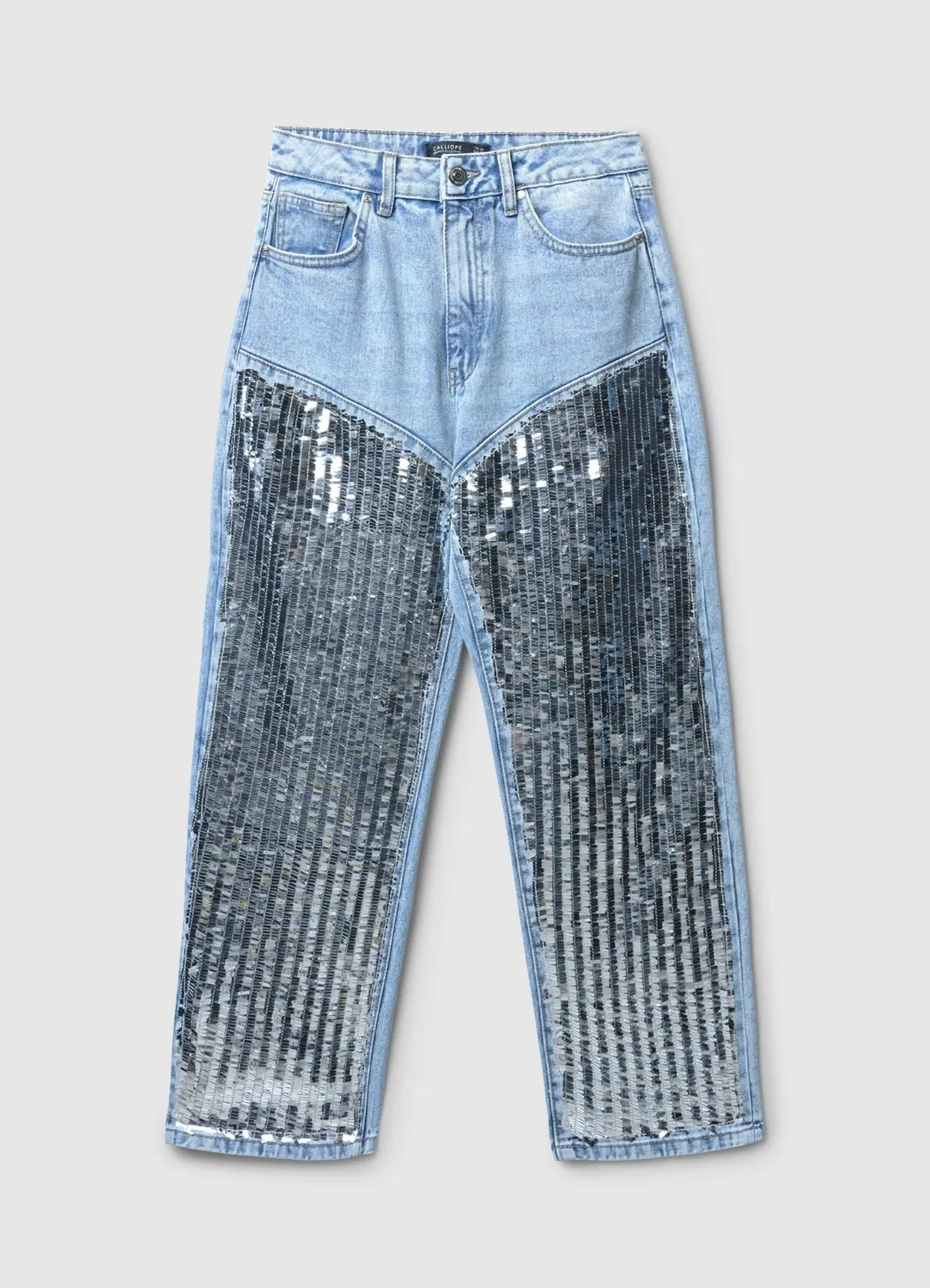 Calliope Jean Paillettes Femme 5 Poches Coupe Regular
