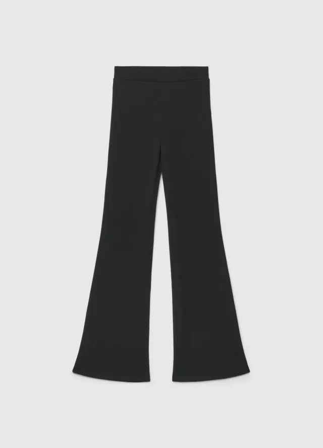 Calliope legging flare femme uni taille haute