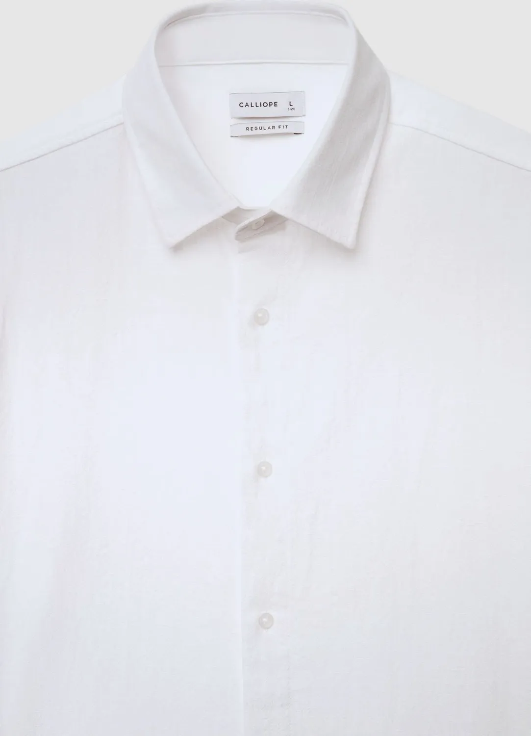 Calliope chemise crêpe coton classique uni