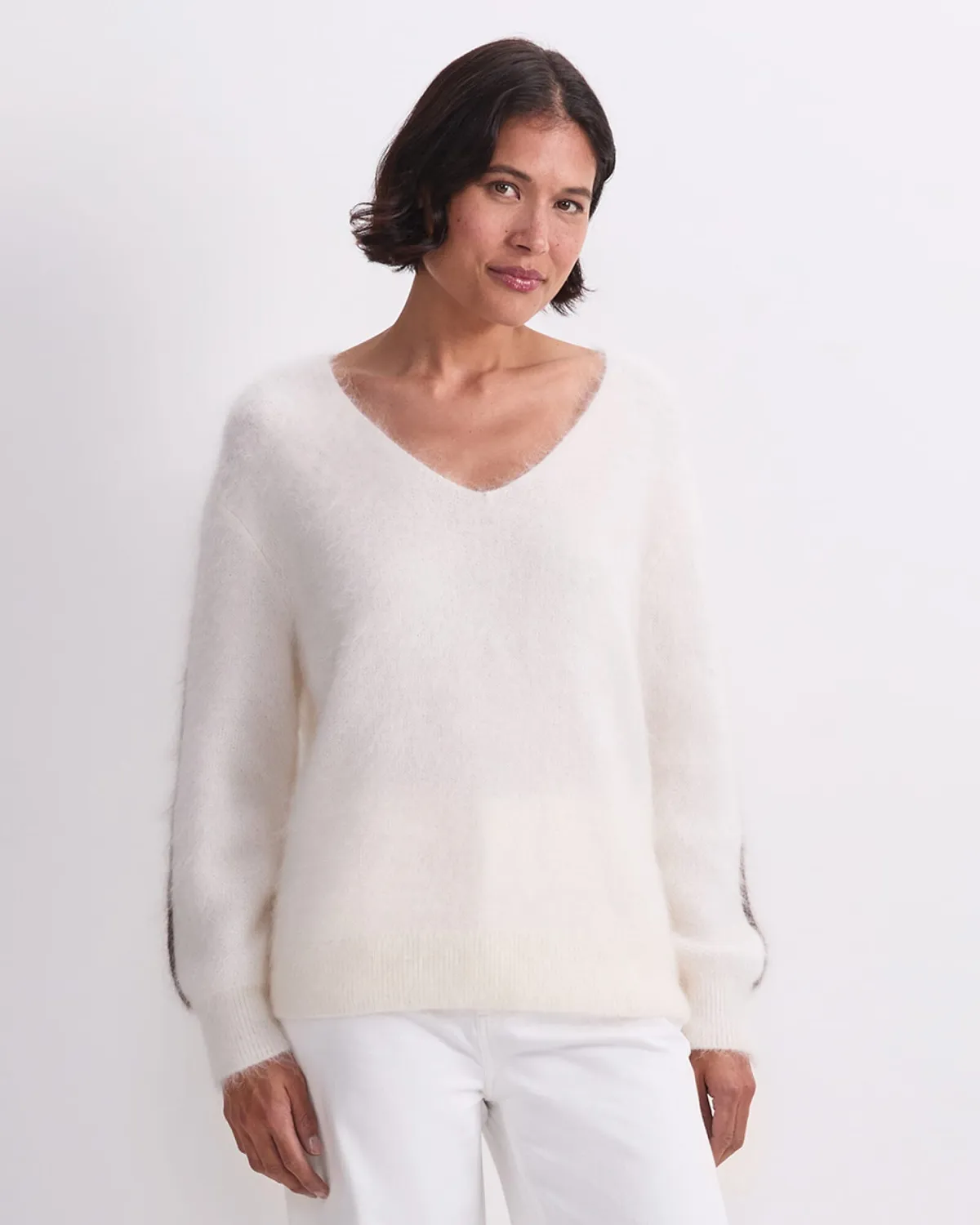 Sportscraft Tatiana Mohair pull col V femme