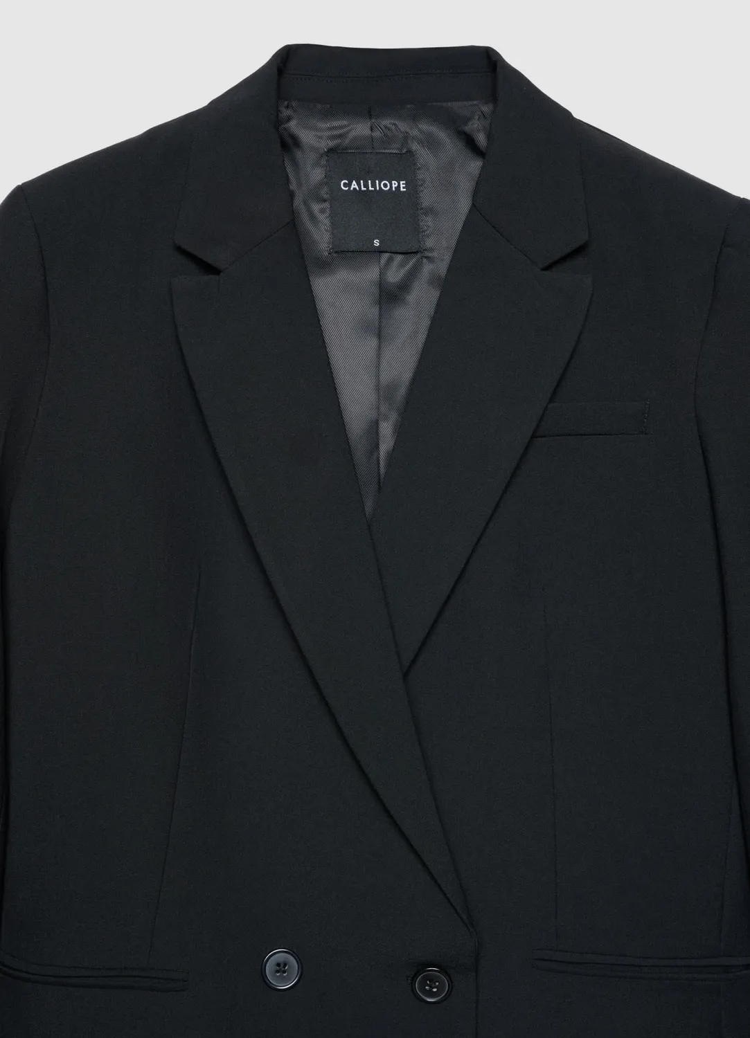 Veste Calliope double boutonnage femme unie