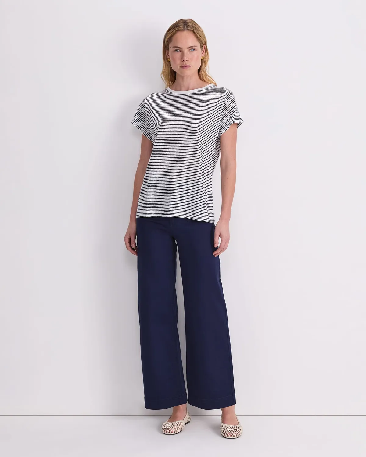 Sportscraft Tonia Crew Neck t-shirt lin femme XXS