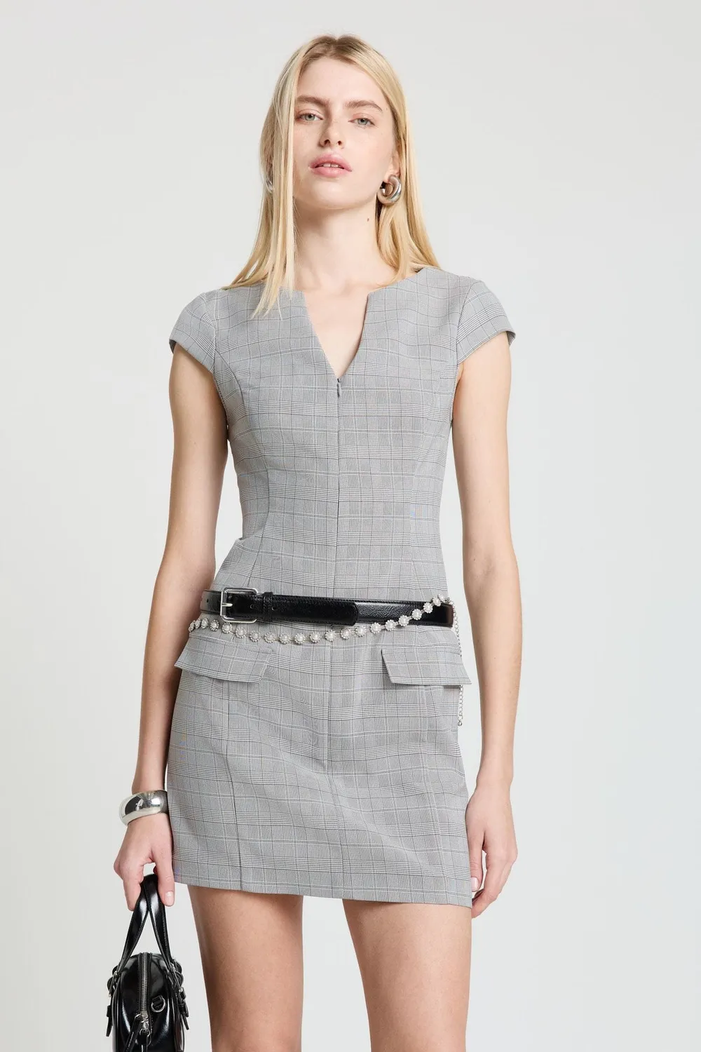 Calliope Robe fourreau prince de Galles S mini