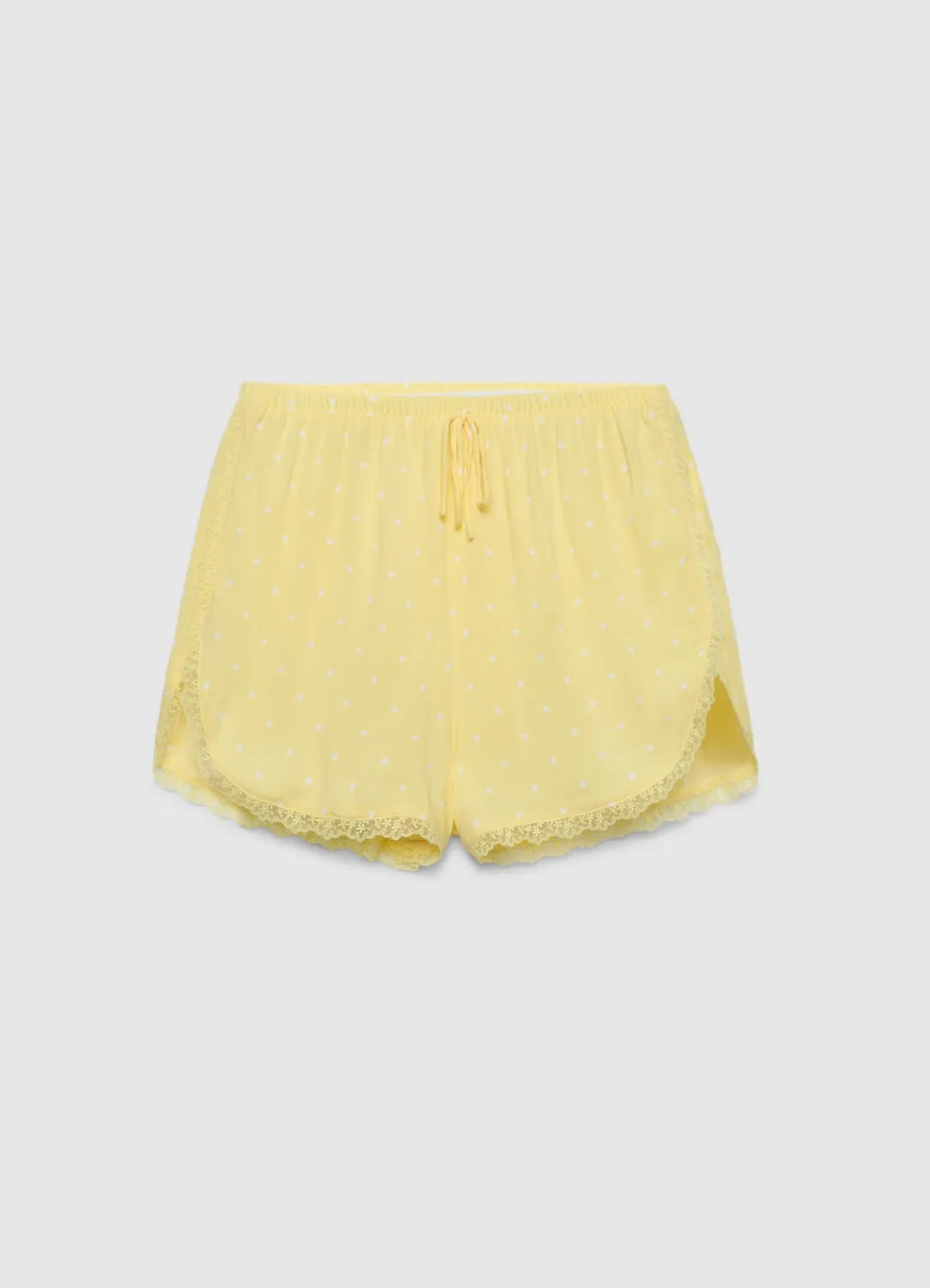 Calliope ensemble pyjama à pois dentelle top + short