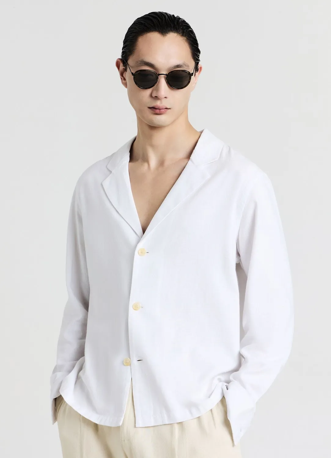 Calliope shacket unie surchemise homme coupe regular