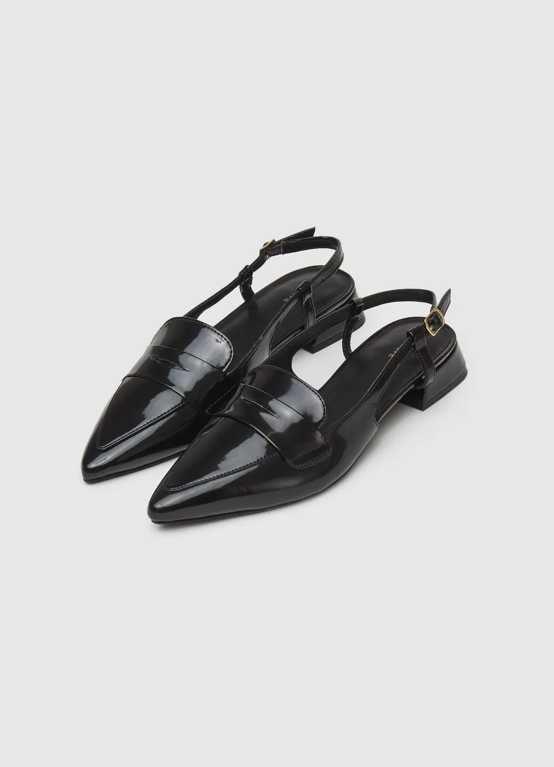 Calliope slingback mocassin chaussures femme talon bas