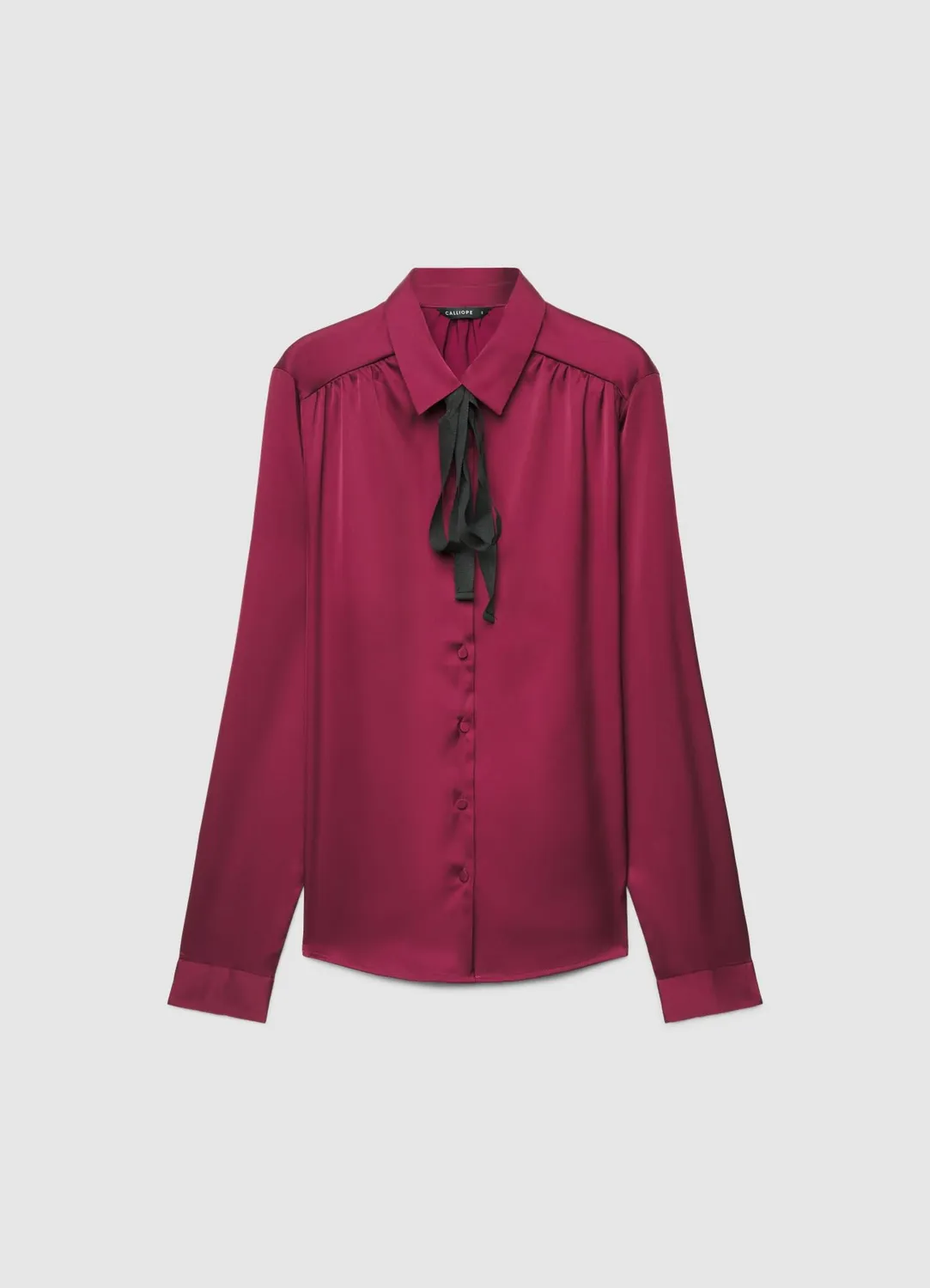 Calliope chemise lavallière femme manches longues