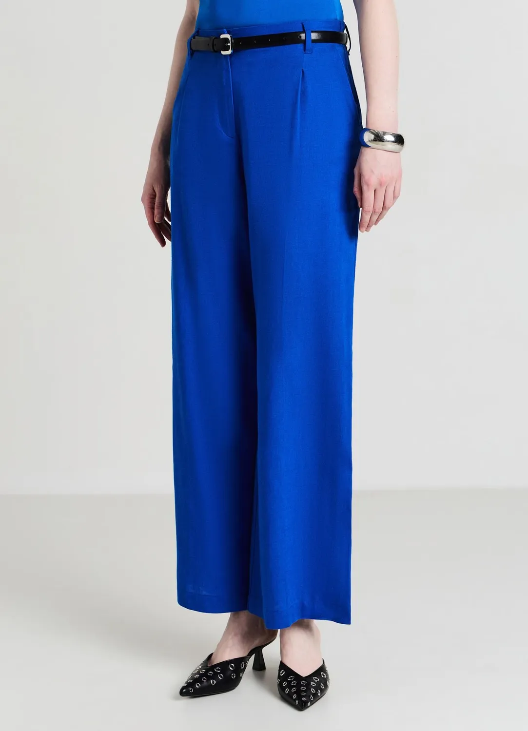 Calliope Palazzo pantalon large lin femme