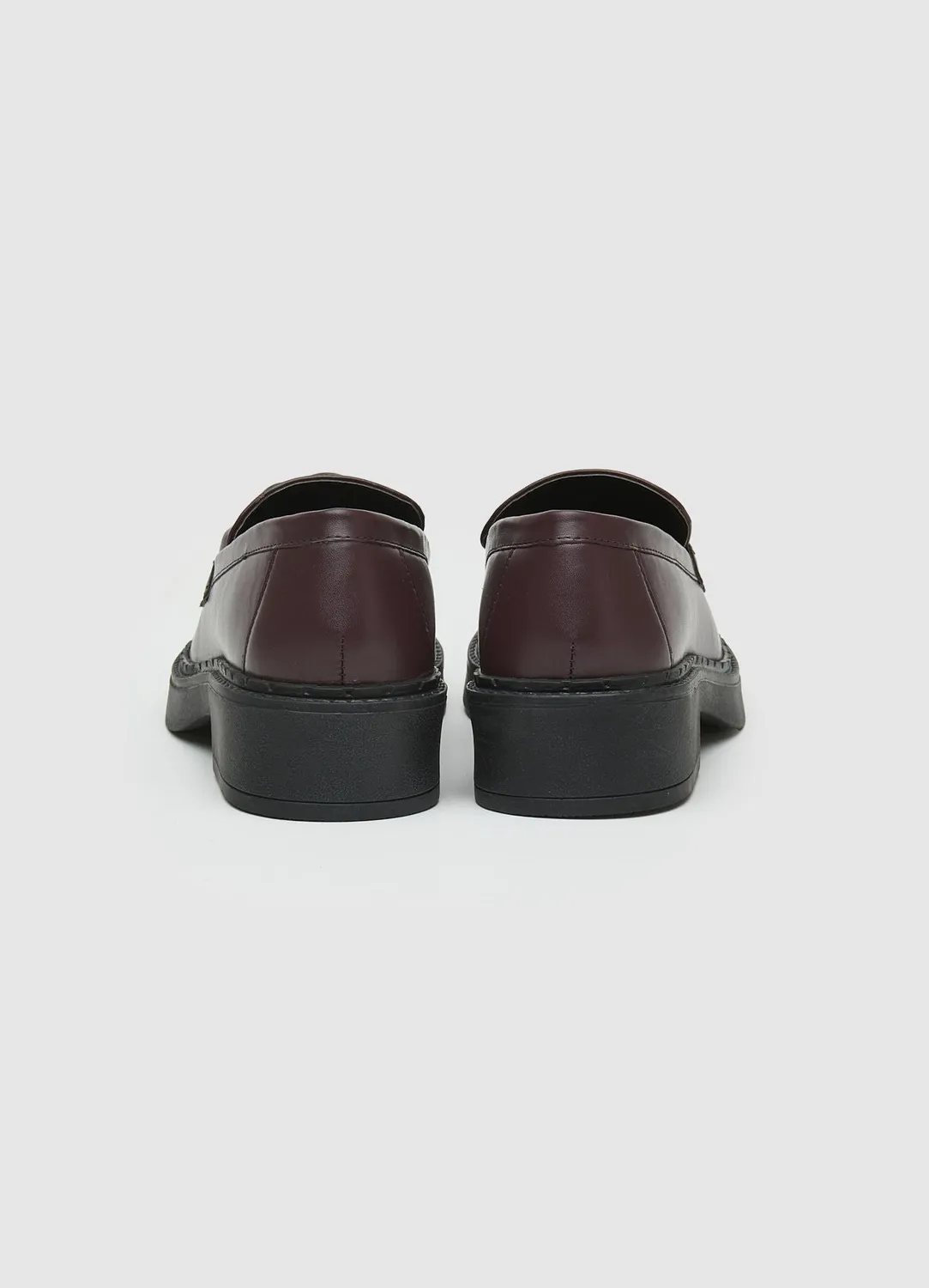 Calliope Mocassins chaine femme bout rond talon large