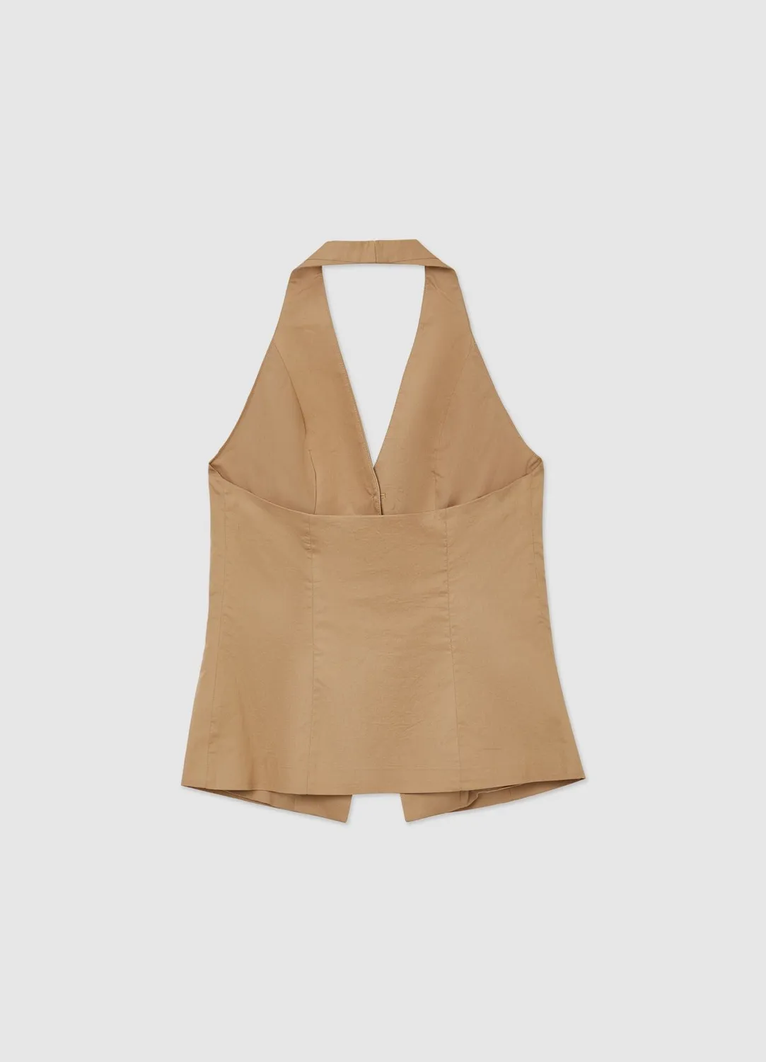 Calliope gilet long femme col américain boutons