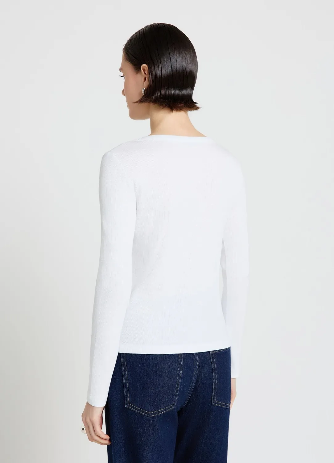 Calliope tee-shirt manches longues côtelé femme uni