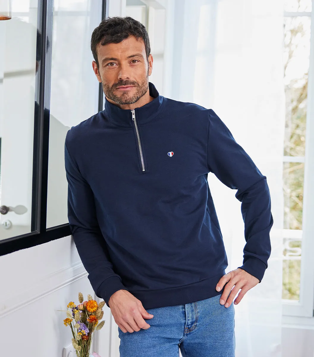 Cocorico Camionneur Iconique sweat homme marine