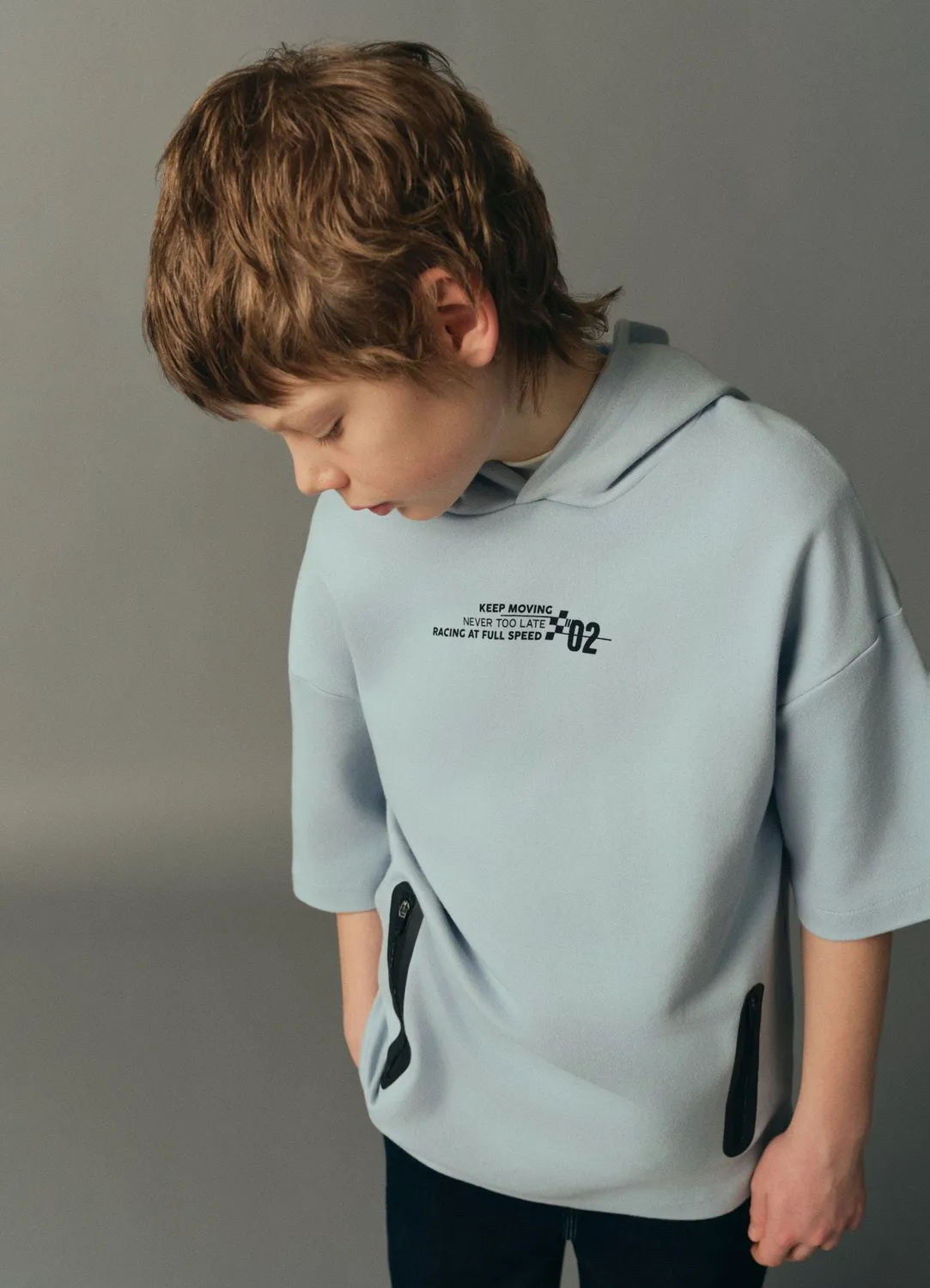 Calliope t-shirt garçon capuche écritures