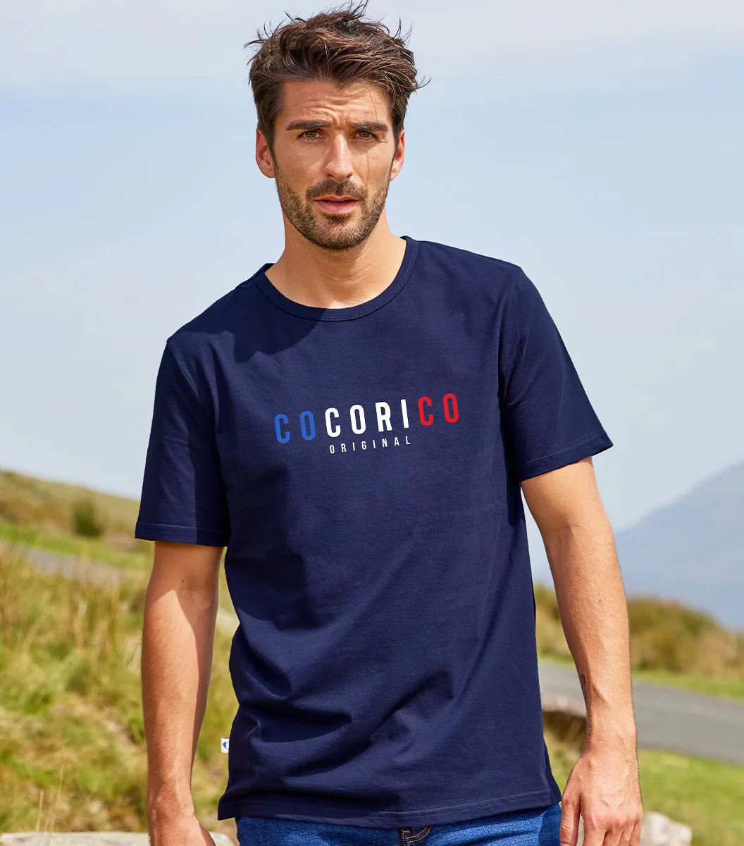 Cocorico Signature Marine t-shirt homme coton