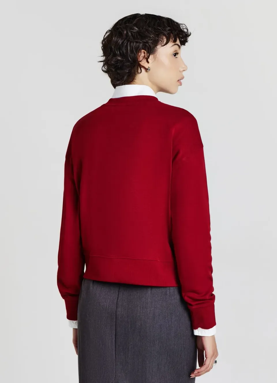 Calliope sweat col rond basic femme coton