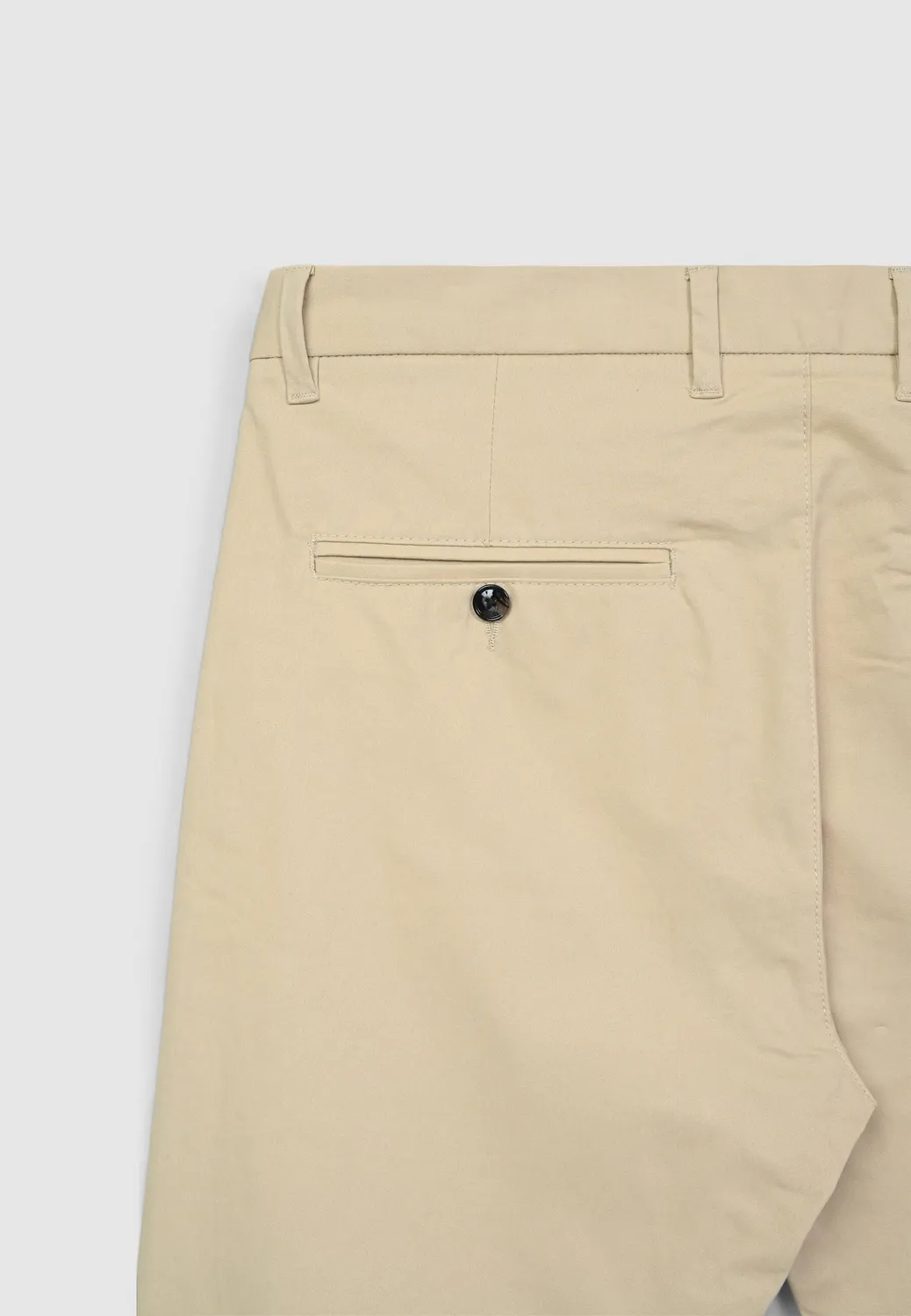 Calliope uni chino pantalon coton coupe droite