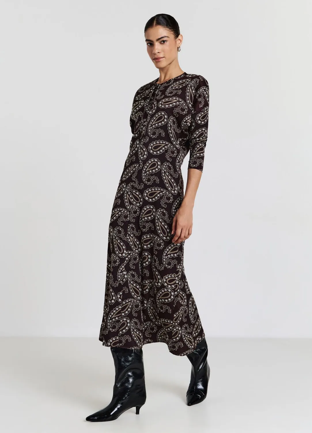 Calliope robe longue femme manches longues fantaisie