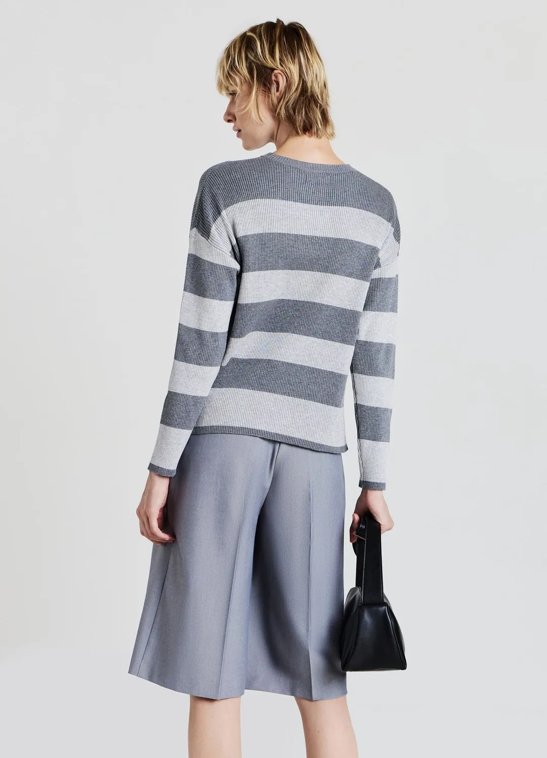 Calliope pull rayé marinière femme manches longues côtelé