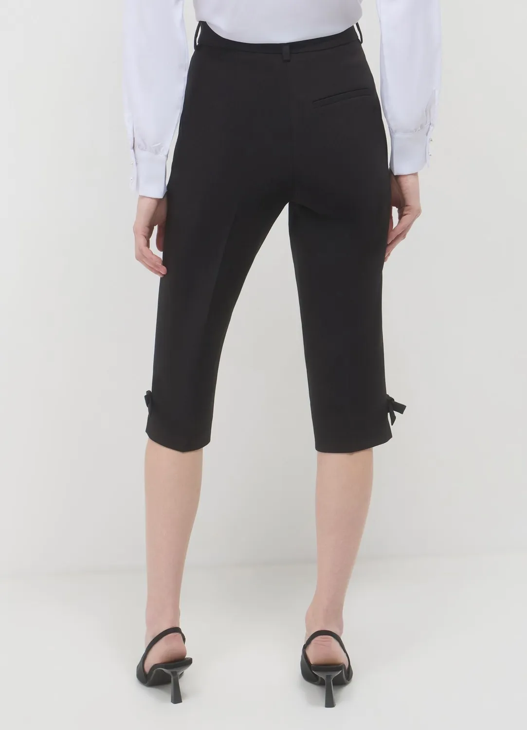 Calliope pantalon capri femme nœuds taille S