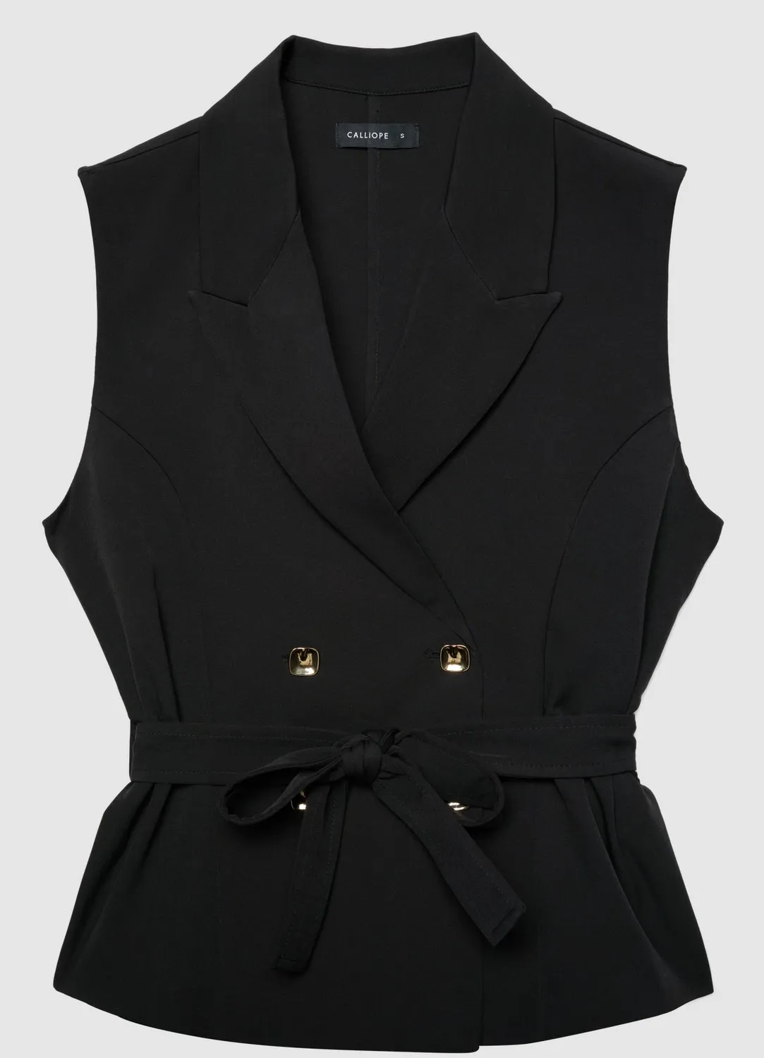 Calliope robe gilet femme double boutonnage plissée