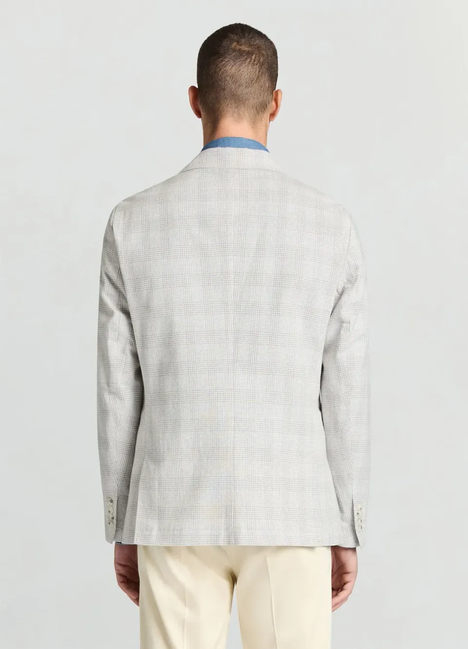 Calliope veste à carreaux homme deux boutons