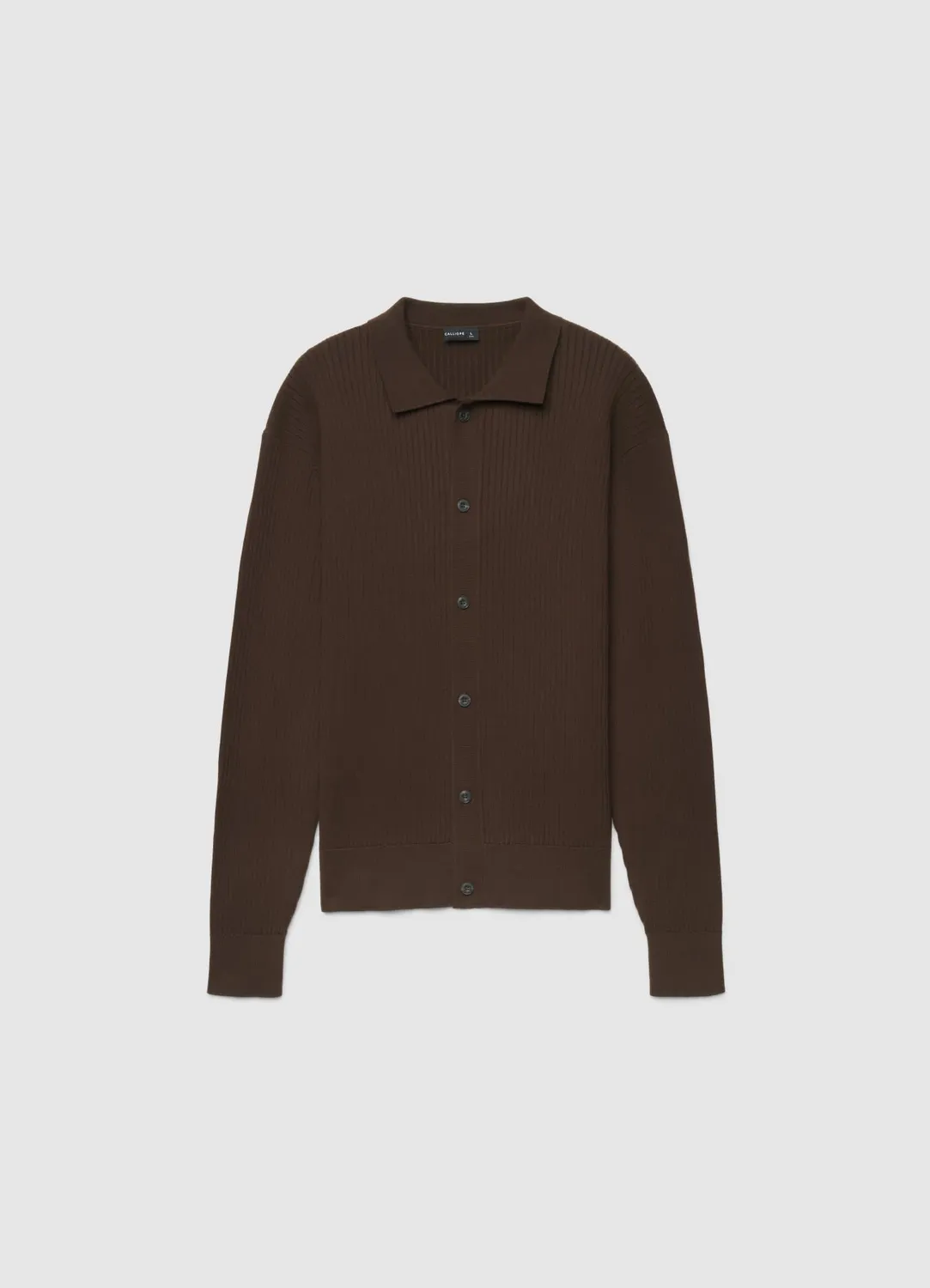 Calliope surchemise maille côtelée homme boutons
