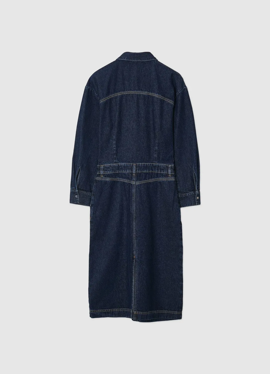 Calliope Atelier robe midi denim femme poches
