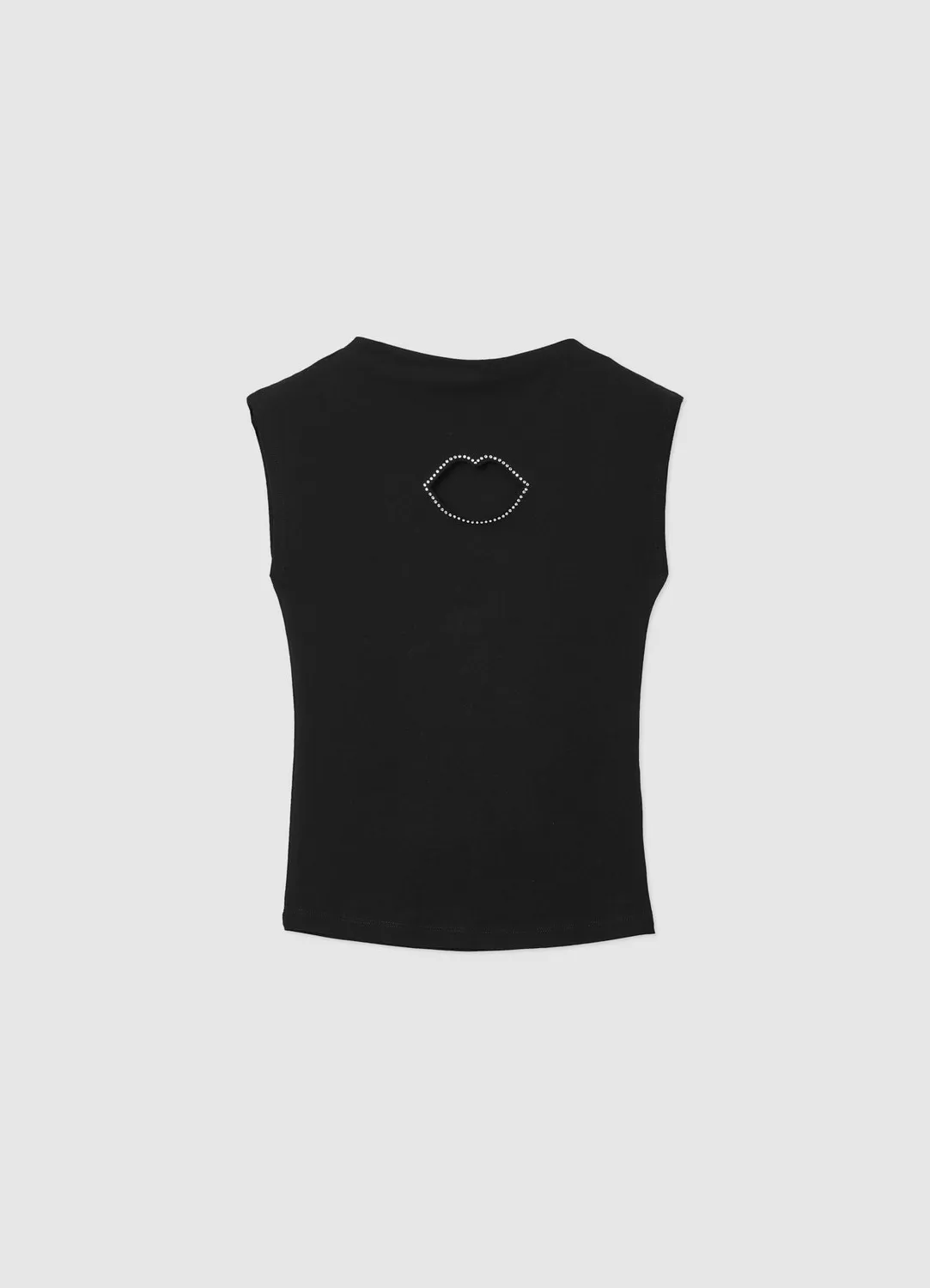 Calliope t-shirt femme cut-out bouche strass