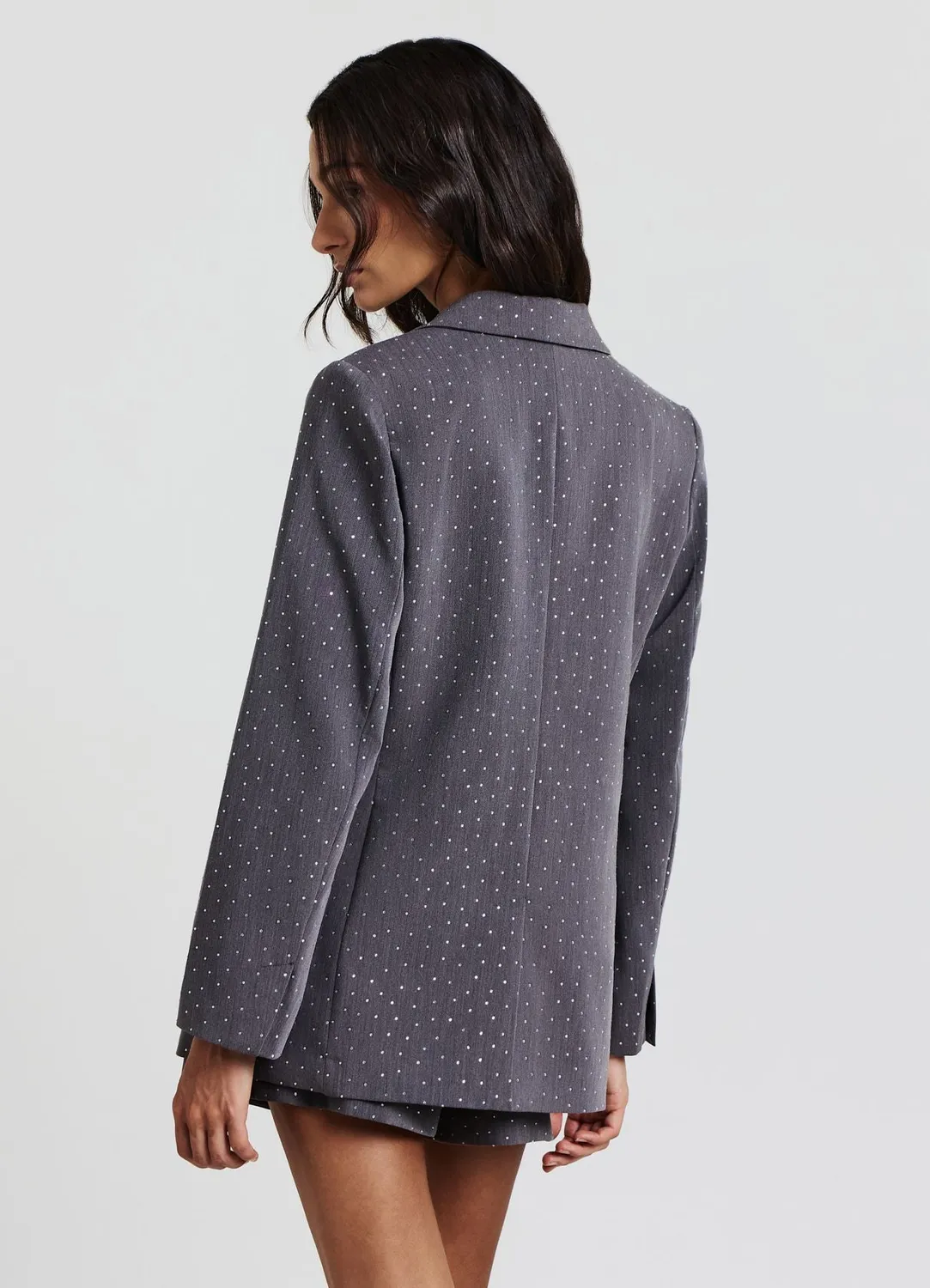 Calliope veste blazer strass femme effet mélangé