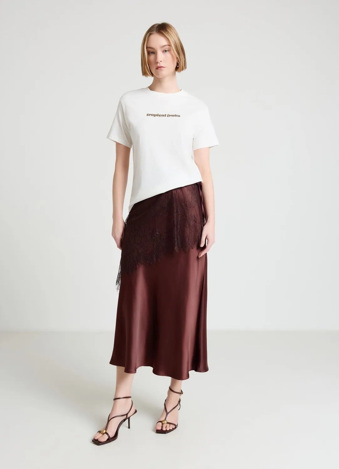 Calliope t-shirt femme col rond imprime fruit dos