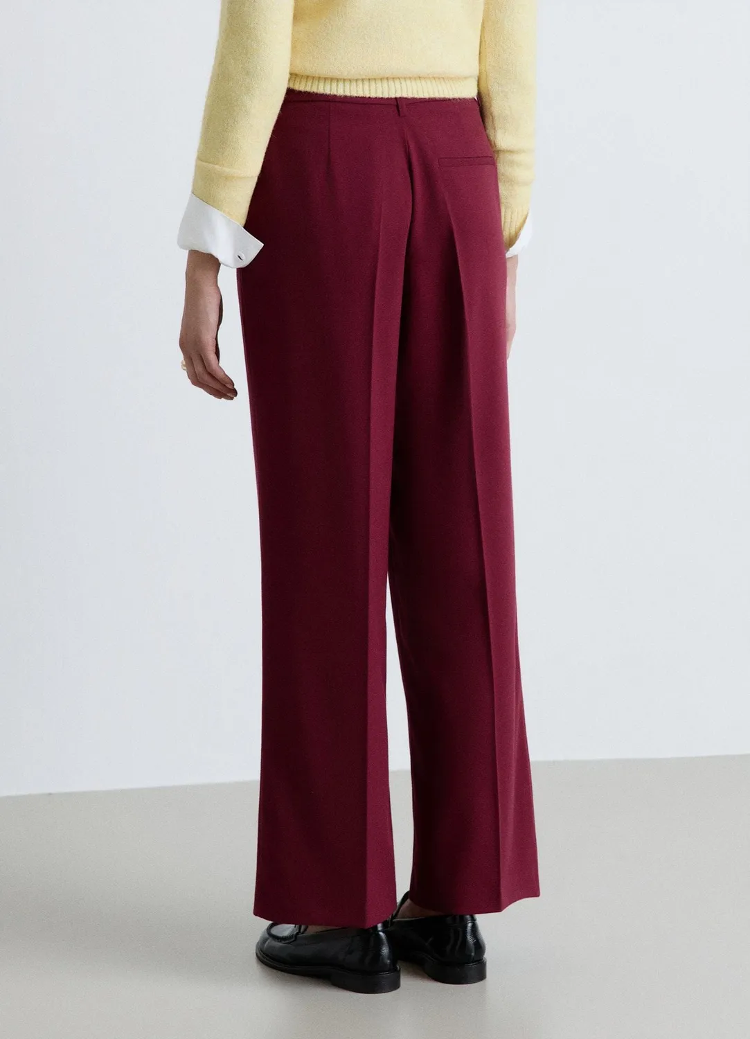 Calliope pantalon palazzo femme large taille élastique