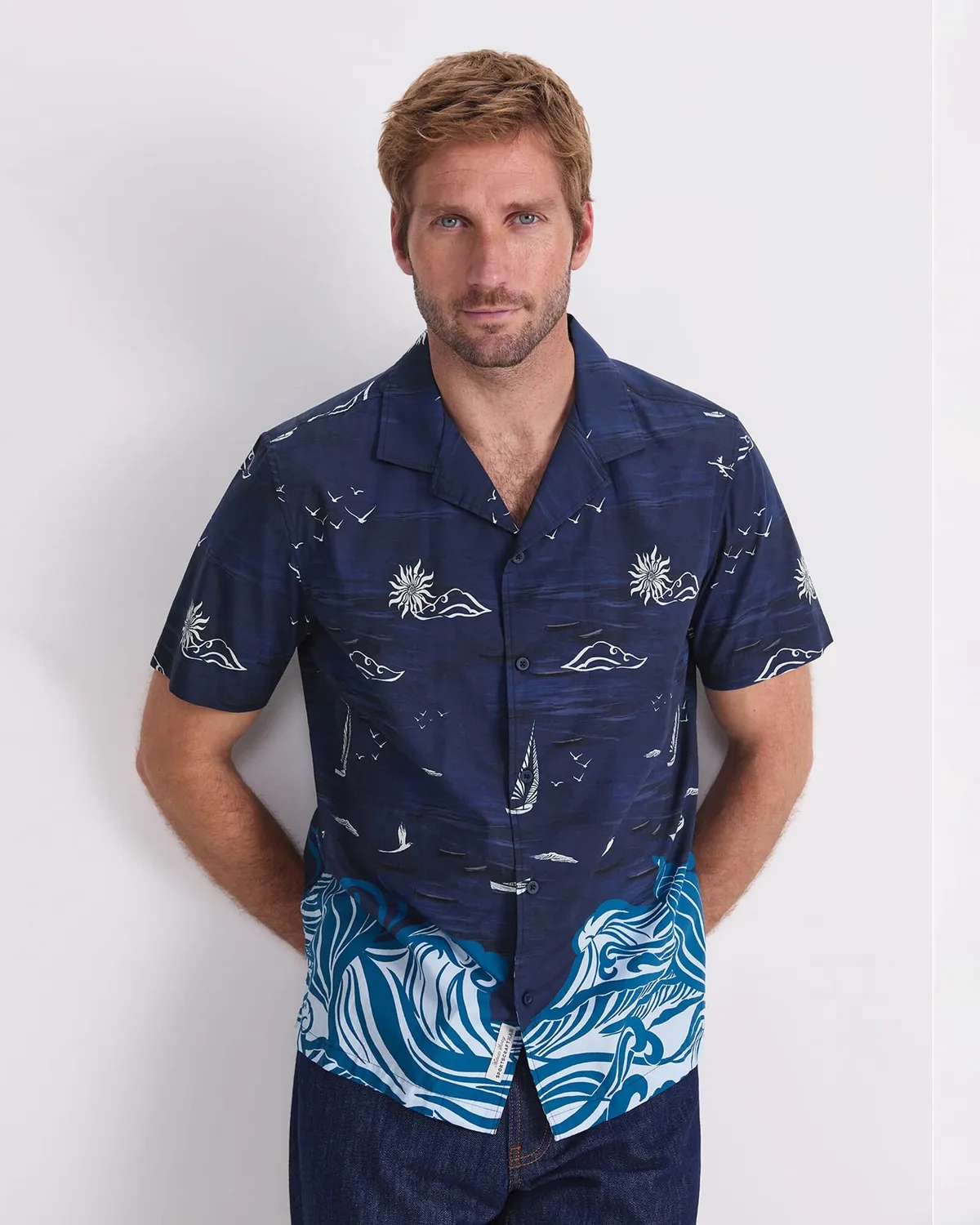 Sportscraft Neilson chemise imprimée coton col camp