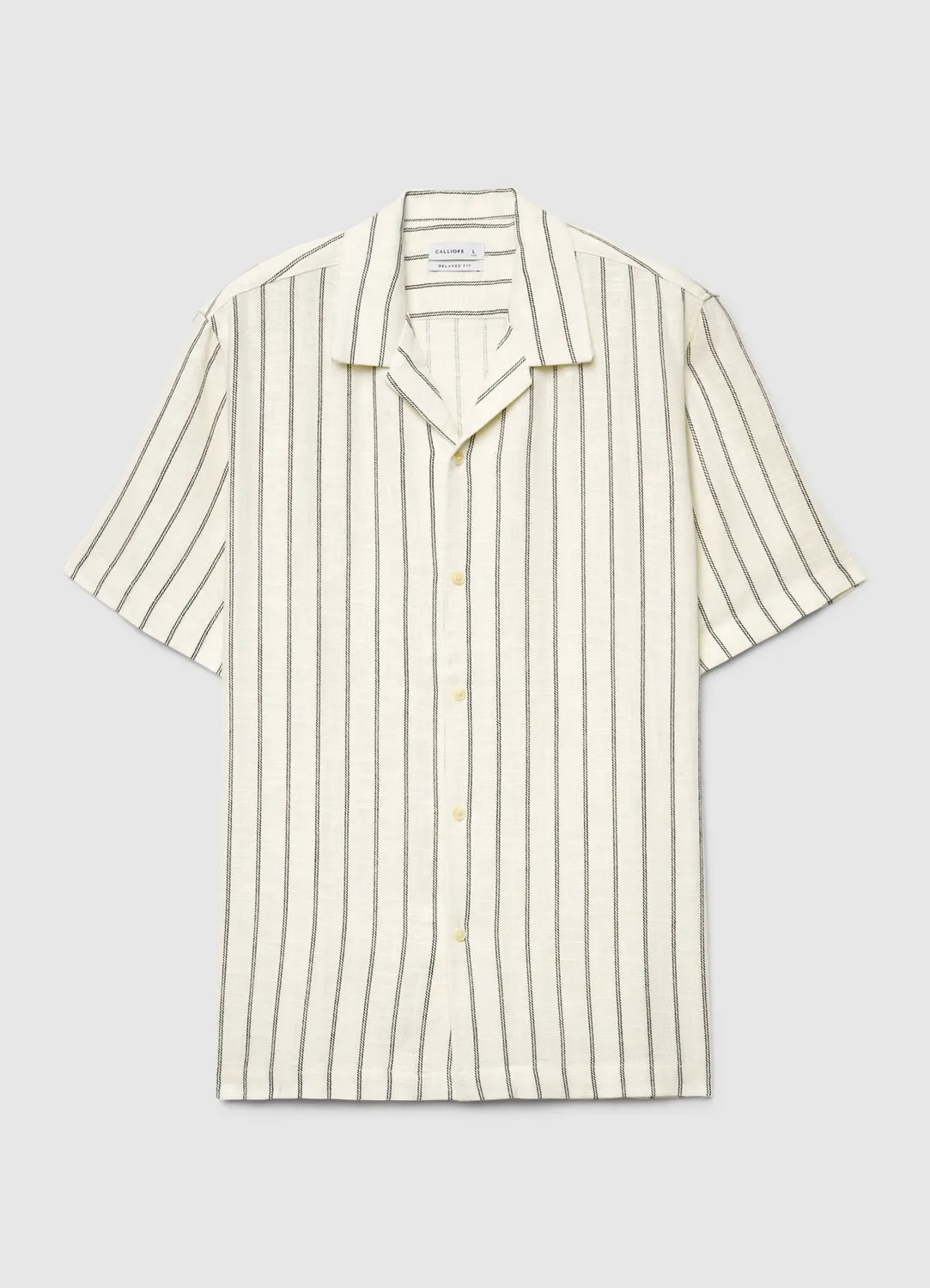 Calliope chemise bowling homme à rayures manches courtes