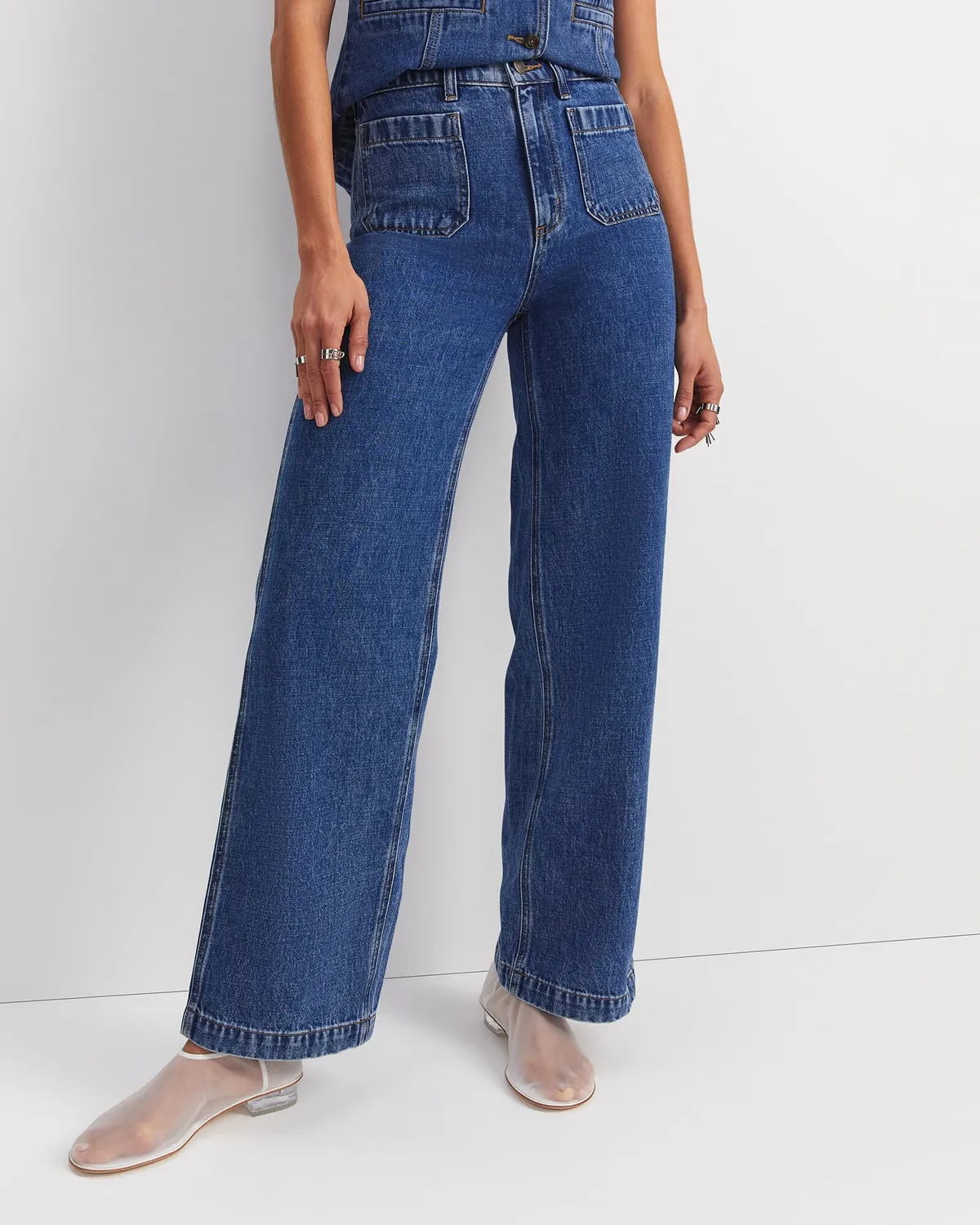 Sportscraft Allegra jean coton femme poches plaquées
