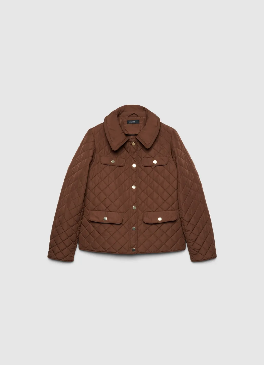 Calliope veste matelassée boutons pression femme losanges